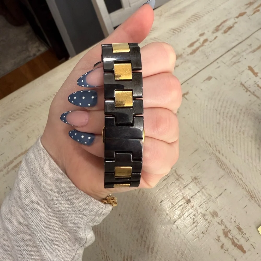 Movado Bold Black and Gold Watch - Picture 4 of 15